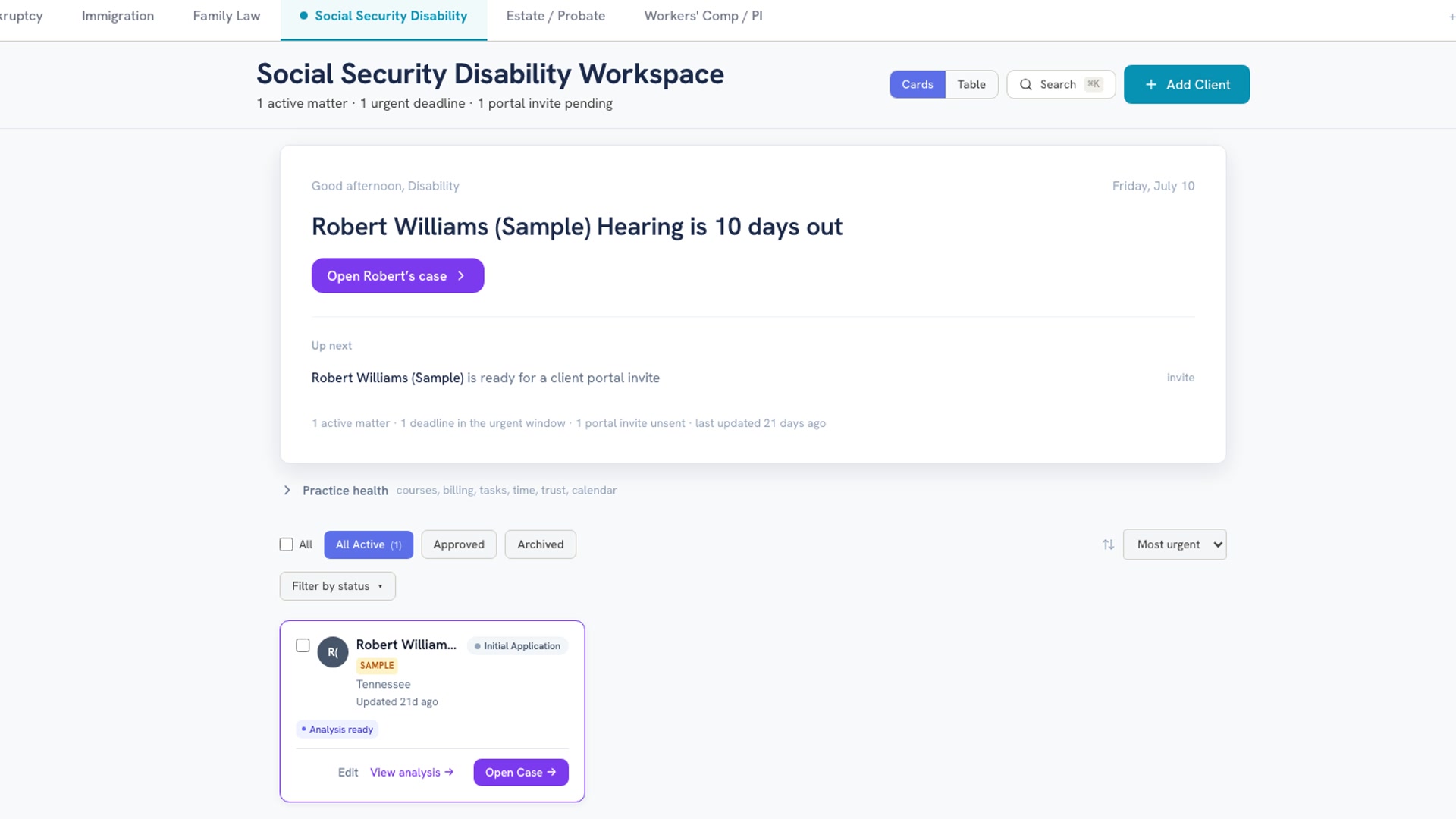 DocketBuddy demo preview