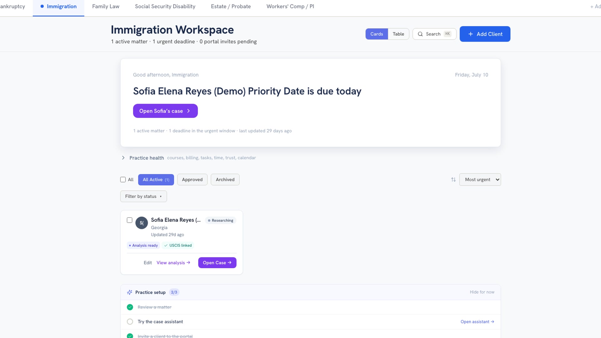 DocketBuddy demo preview